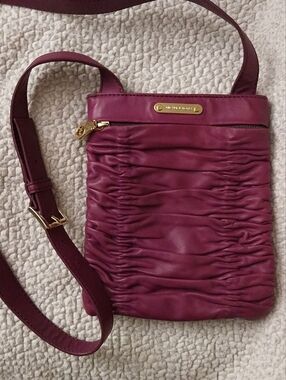 Michael Kors Leather Crossbody in Purple